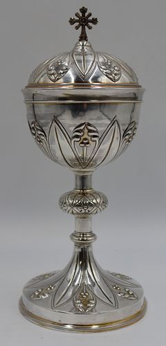 SILVER. Signed Le Roux French .950 Silver Chalice.