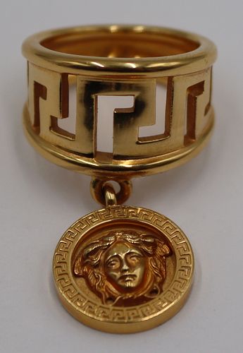 JEWELRY. Gianni Versace 18kt Gold Ring.