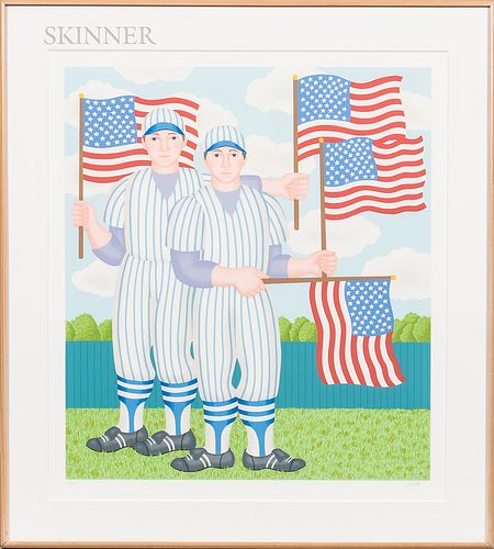 Gerald Drexler Garston (American, 1925-1994) Stars & Stripes. Signed "Garston" in pencil l.r. and numbered "8/200" l.l., identified and