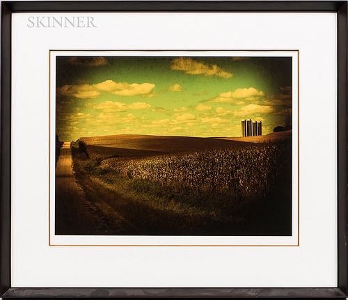 Jack Spencer (American, b. 1951) Four Silos and Prism Series Book No. 3 Photo Book. Silos signed "Spencer" l.r., Prism with a personal