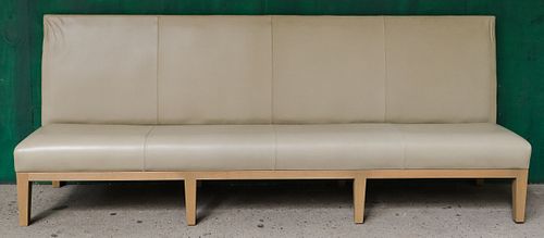Christian Liaigre Large Modern Leather Banquette
