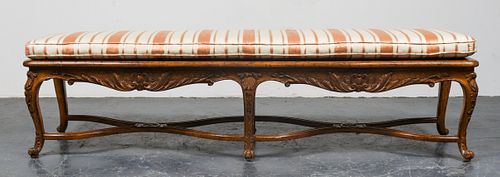 Auffray & Co. French Provincial Caned Window Bench