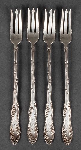 Towle Sterling Silver Seafood Forks, 4