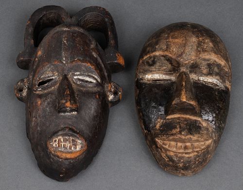 African Carved Wood Masks, 2
