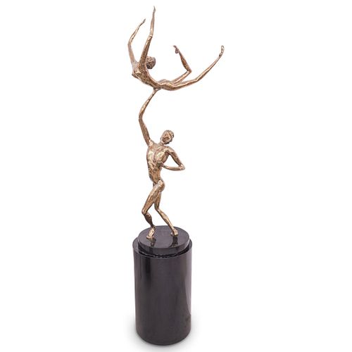Cobert C. Collins "Double Dancers" Bronze Sculpture