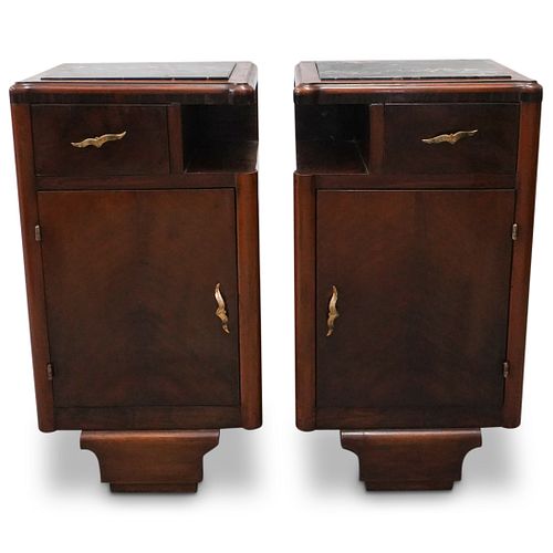 Pair Of French Art Deco Night Tables