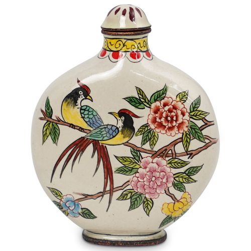 Chinese Copper and Enamel Snuff Bottle