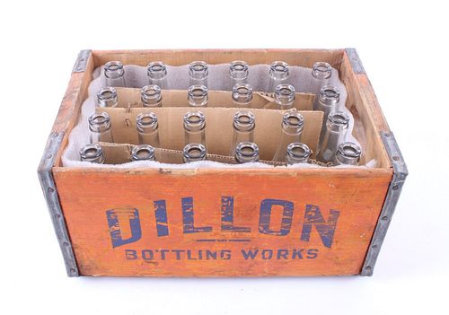 Dillon Bottling Works Crate & Dillon Bottles