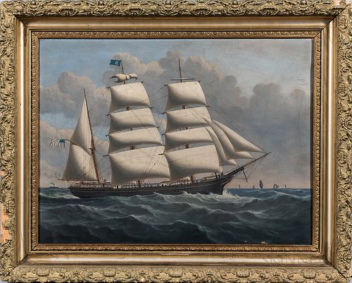 John Hughes (English, 1806-1880), Portrait of the H.O. Brookman, Signed "J. Hughes" l.r., Condition: Uncleaned, small patch repair., Oi