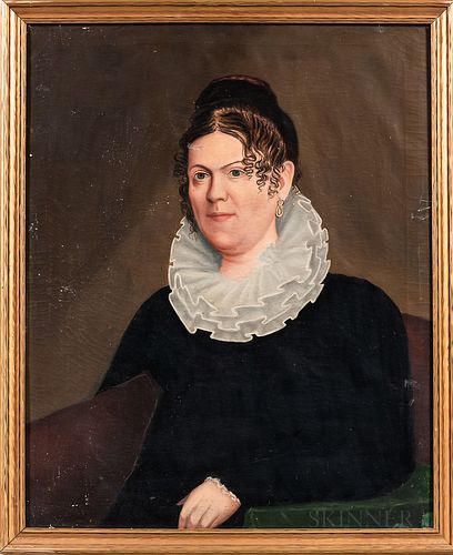 Attributed to John S. Blunt (Massachusetts/New Hampshire, 1798-1835), Portrait of Sarah H. March, Portsmouth, New Hampshire, c. 1830, U
