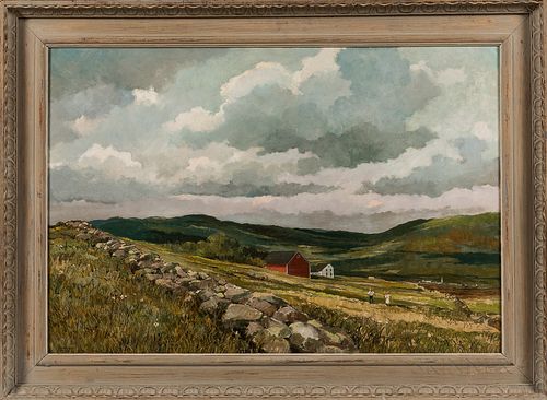 Eric Sloane (New York/Connecticut, 1910-1985), Vermont Spring, Signed "Eric Sloane" and titled l.l., Condition: Good. Provenance: Priva