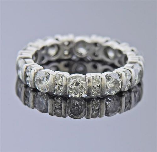 Platinum 2.50ctw Diamond Eternity Wedding Ring 