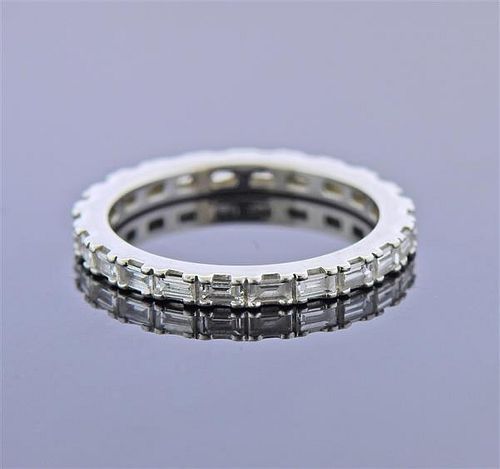 No&#233;mie Platinum Diamond Eternity Wedding Band Ring