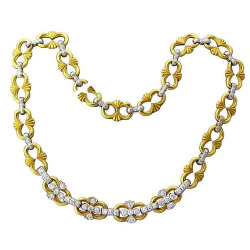 Buccellati 18K Gold Diamond Necklace
