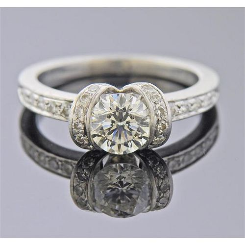 Tiffany &amp; Co 0.85ct I VS2 Diamond Platinum Engagement Ring 