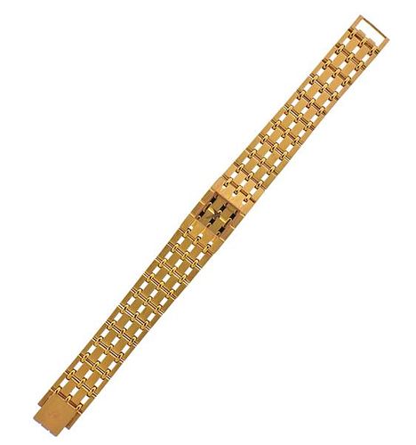 Piaget 1970s 18k Gold Watch Bracelet 