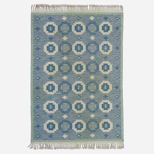 Swedish, reversible flatweave carpet