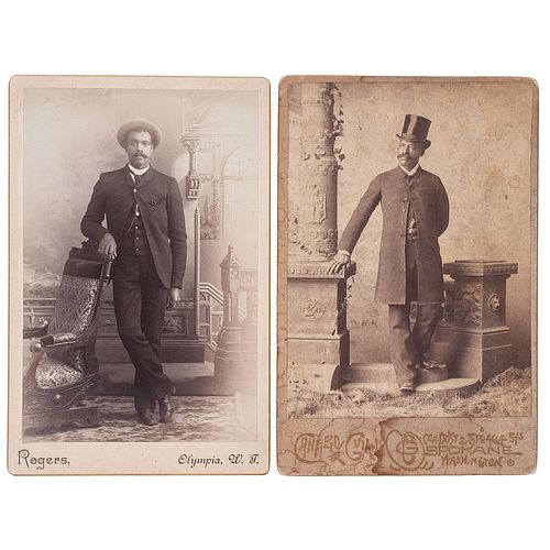 Washington Cabinet Cards Incl. First Pastor of Spokane St. Paul's AME Church, George W. White, circa 1893