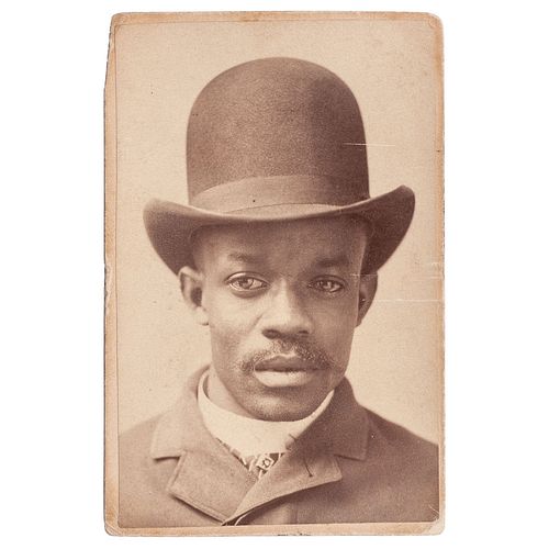 CDV Mugshot of Harry "Diamond Harry" Ward, circa 1887