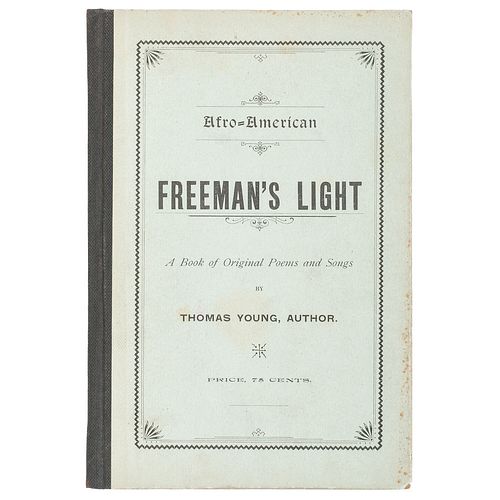 Very Scarce Book of Poetry and Music by Formerly Illiterate Author Thomas Young, 1897