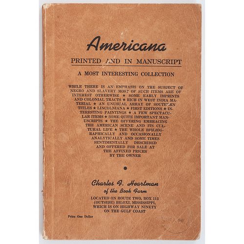 African Americana Bibliography, circa 1947