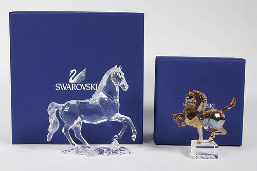 2) Swarovski Crystal HORSE Figurines sold at auction on 21st November |  Bidsquare