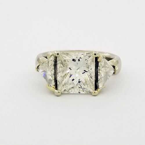 4.6ctw Diamond 14k White Gold Engagement Ring
