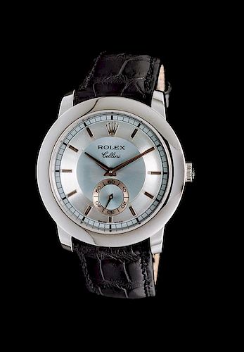 * A Platinum Ref. 5241 Cellini Wristwatch, Rolex, Circa 2011,