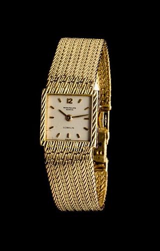 An 18 Karat Yellow Gold Wristwatch, Patek Philippe for Gubelin,