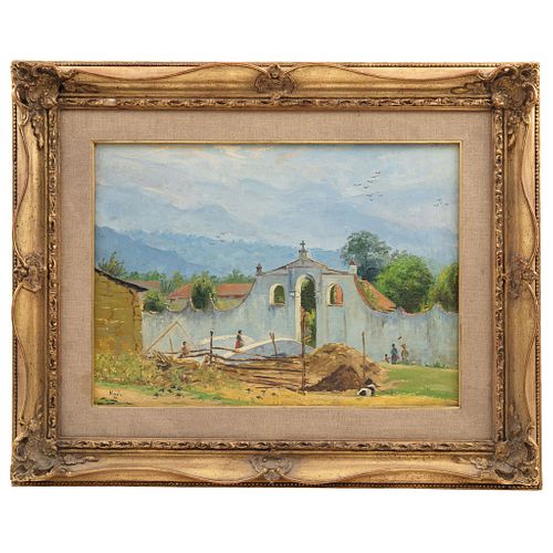 MARIO ALMELA, Vista rural, Oil on canvas, Signed and dated 79, 14.9 x 20.8" (38 x 53 cm)
