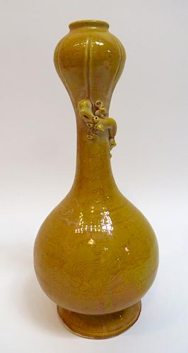Yellow Glazed Vase