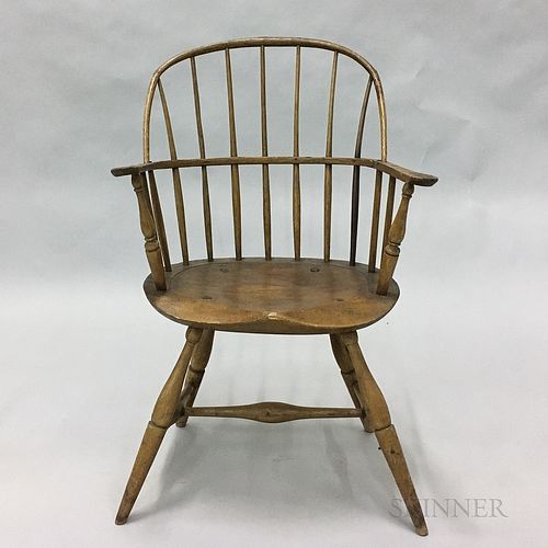 Sack-back Windsor Chair, early 19th century, ht. 35 3/4 in.