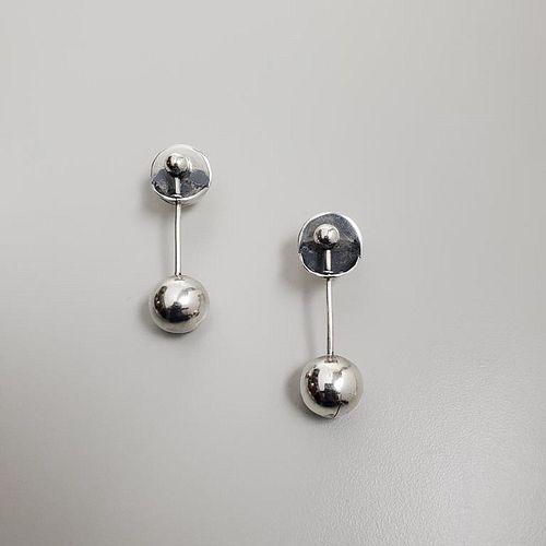 Art Smith Silver Ball Earrings