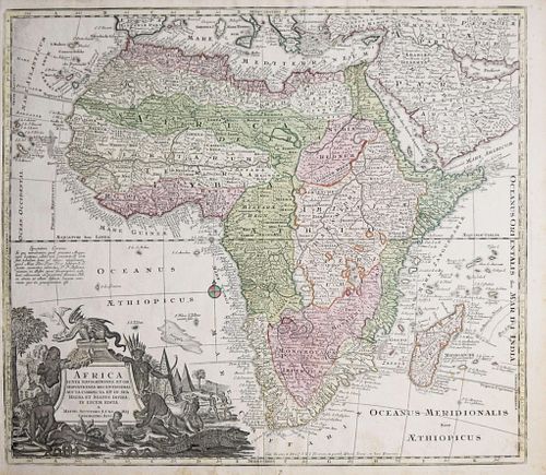 Matthaeus Seutter - Africa Juxta Navigationes et Observationes Recentissimas...