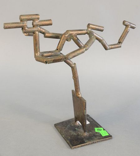 Andrew Chambers (20th C.), Soaring, Mid-century bronze sculpture, initialed and dated '81' on the base, 11 1/2" x 12 1/2" x 4 1/2".