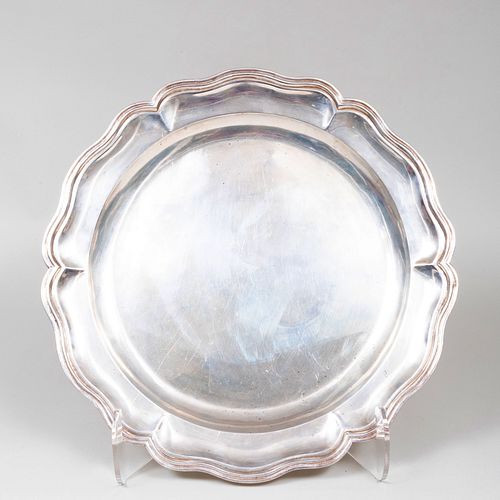 Ortega and Sanborn Hand Hammered Large Silver Tray