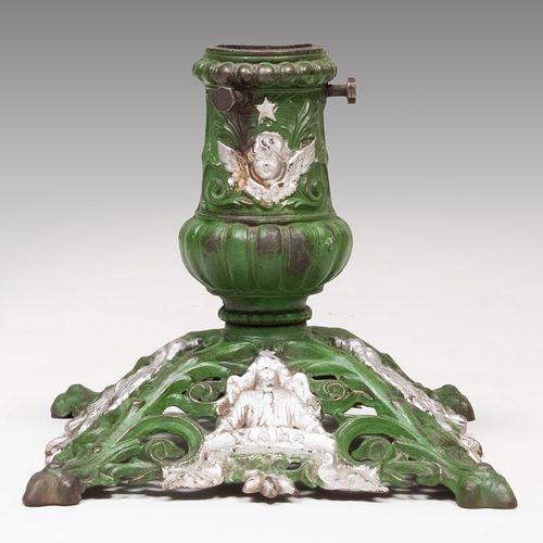 Hollersche CarlsHÃ¼tte Painted Iron Christmas Tree Stand, Model no. 142, Late 19th/Early 20th Century