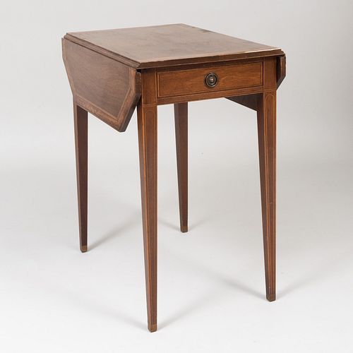 George III Style Mahogany Pembroke Table, of Recent Manufacture