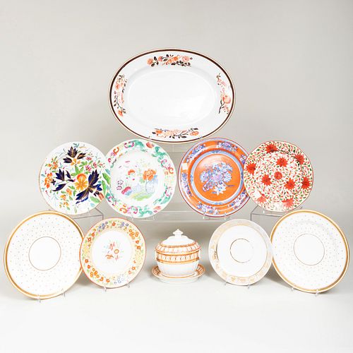 Group of English and Continental Porcelain Tablewares
