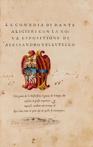 Alighieri, Dante - Dante Aligieri's comedy with Alessandro Vellutello's new exposition
