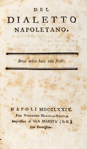 Of the Neapolitan dialect