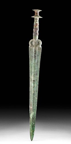 Luristan Bronze Short Sword w/ Iron Handle