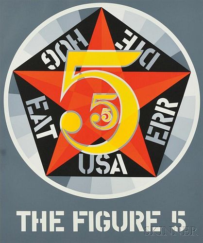 Robert Indiana (American, b. 1928)      The Figure Five