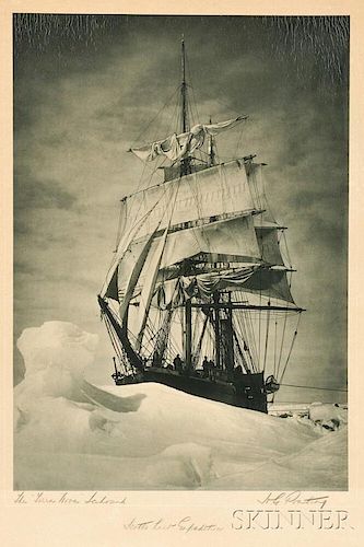 Herbert George Ponting (British, 1870-1935)      The Terra Nova Icebound, Scott's Last Expedition