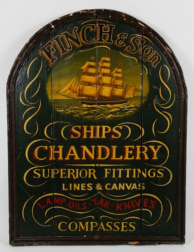 Finch & Son Ships Chandlery Trade Sign