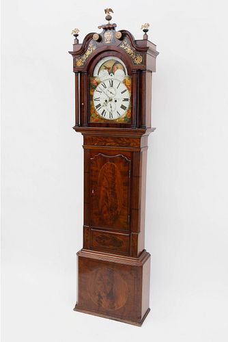 James Donking, Liverpool, Mahogany Tall Case Grandfather's Clock