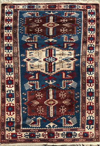 Vintage Turkish Kazak Carpet