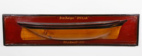 Vintage Half Hull of the Iron Barque Istlar