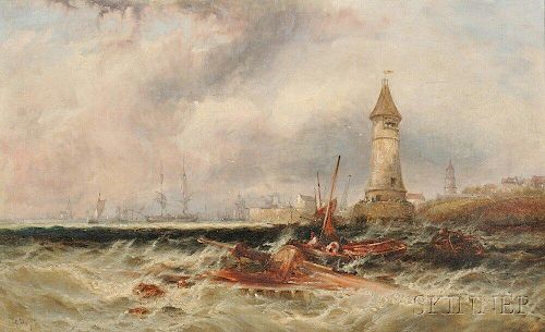 Edwin Hayes (English, 1820-1904)      Mouth of the Scheldt