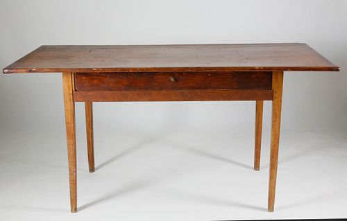 American One Drawer Tavern Table, 18th Century